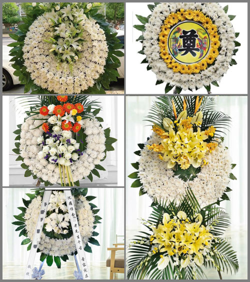 广东江门市恩平市沙湖镇圣园村花圈速递